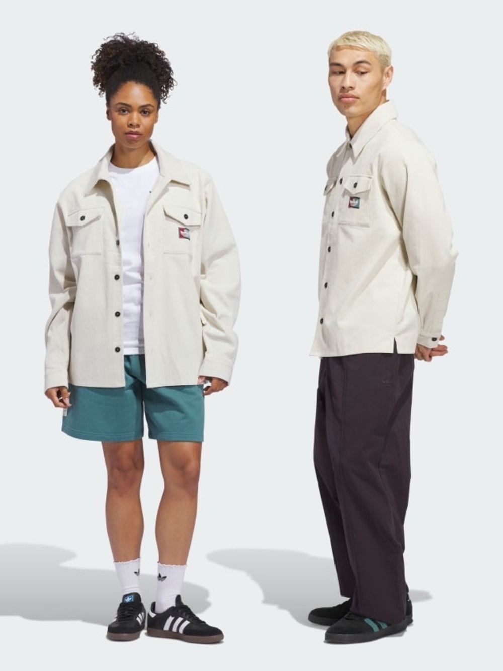 Adidas SHMOOFOIL CORDUROY BUTTON UP SHIRT